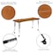 Flash Furniture Mobile 86" Oval Wave Oak Table Set-18" Chairs XU-GRP-18CH-A3060CON-60-OAK-T-A-CAS-GG - alternate 8